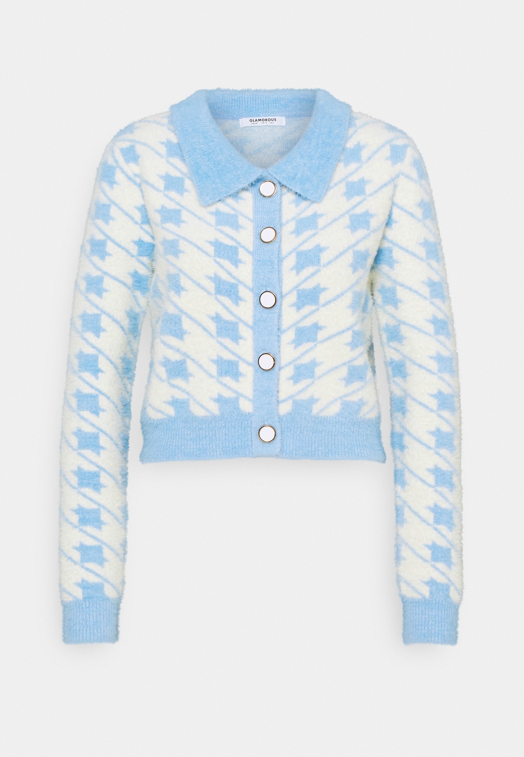 houndstooth cardigan long