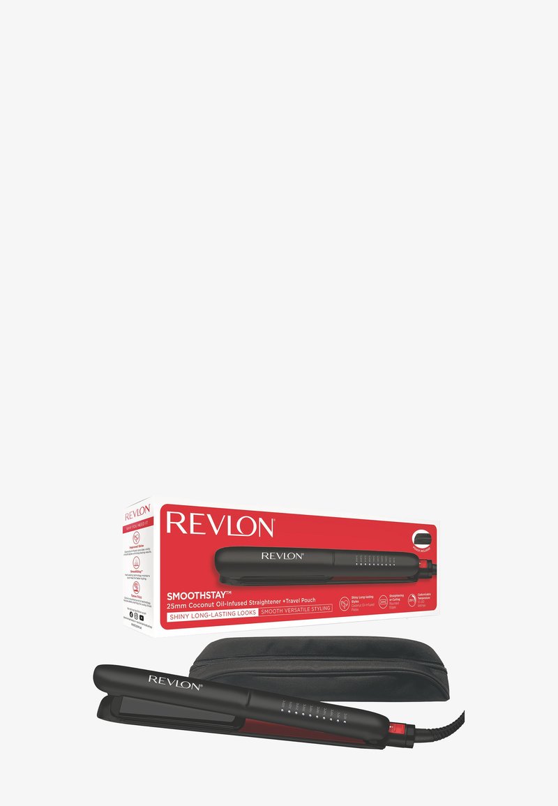 REVLON Hair Tools - REVLON SMOOTHSTAY COCONUT OIL-INFUSED HAIR STRAIGHTENER - Hair Styling Tool, Ampliar