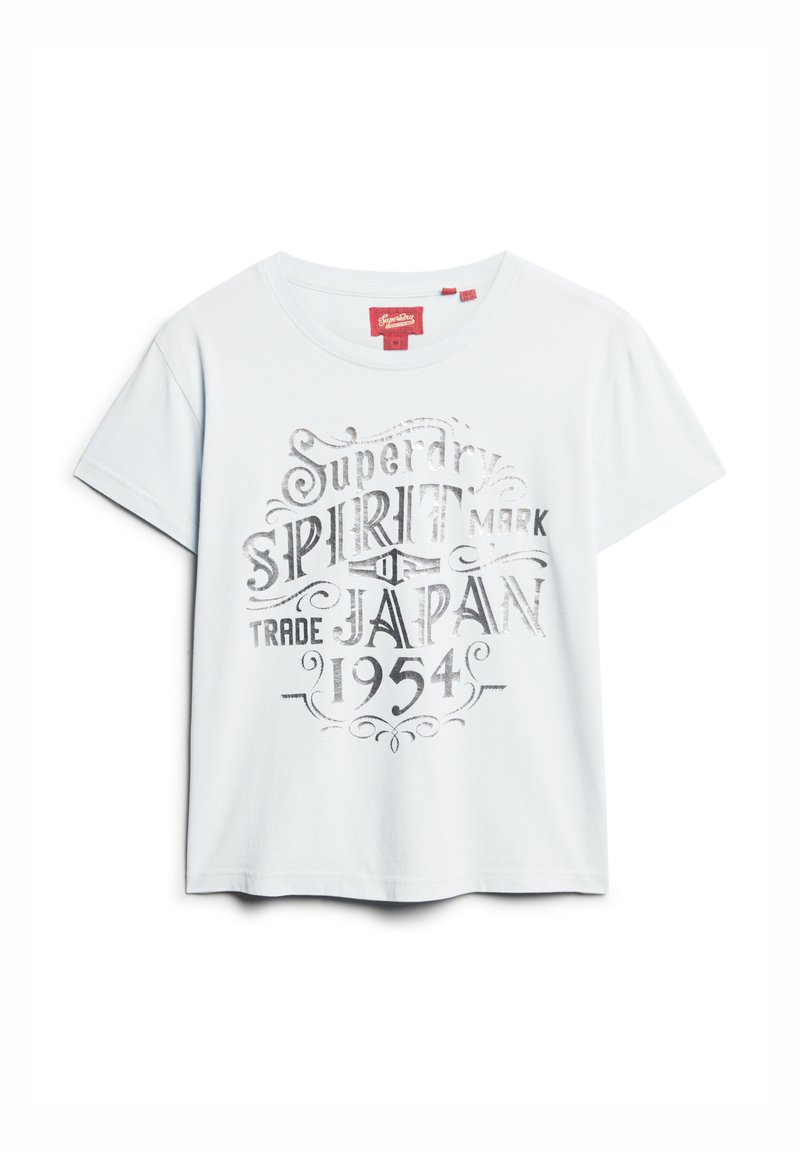 Superdry & Co T-shirt print lichtblauw Superdry & Co T-shirt print lichtblauw