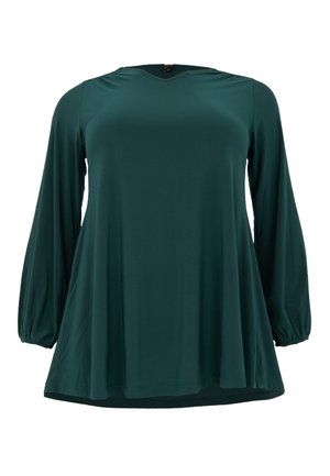 YOEK MIT V AUSSCHNITT - Blouse - dark green