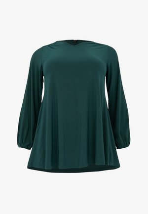 YOEK MIT V AUSSCHNITT - Bluse - dark green