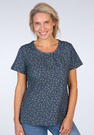 Deerberg Print T-shirt - navy