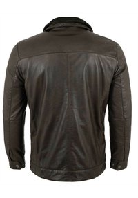 bugatti Leather jacket - dunkelbraun