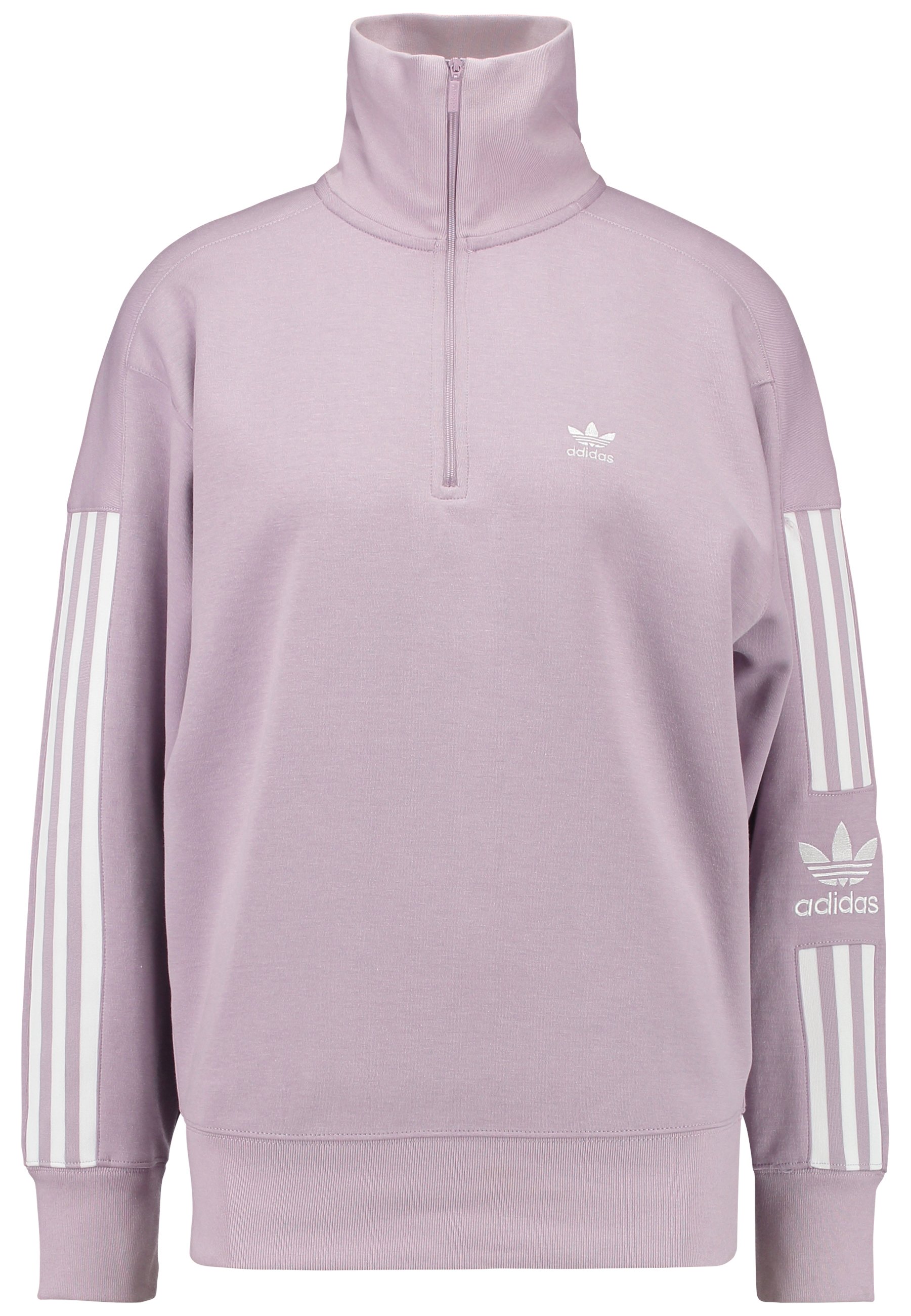 adidas Originals ADICOLOR HALF ZIP PULLOVER Sweatshirt ADIDAS ORIGINALS Sweatshirt 'LOCK UP SWEAT' in flieder