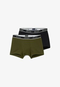 Unselected, dark green uni