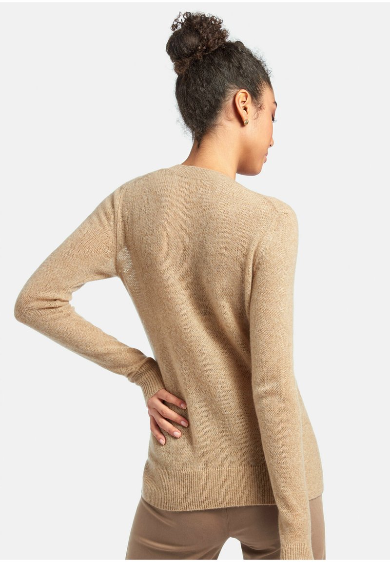 Damen Strickjacken | Include Strickpullover sand-melange/beige - NB02624 Damen Strickjacken | Include Strickpullover sand-melange/beige - NB02624