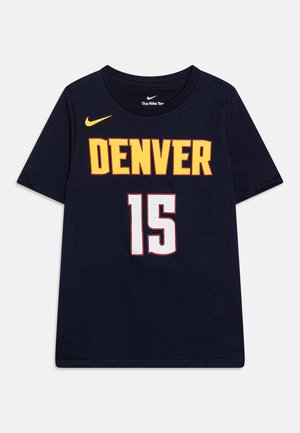 NBA DENVER NUGGETS JOKIC NIKOLA BOYS NAME NUMBER TEE ICON - Nyomott mintás póló - dark blue