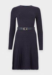 BELTED HANA DRESS - Φόρεμα-πουλόβερ - smart blue