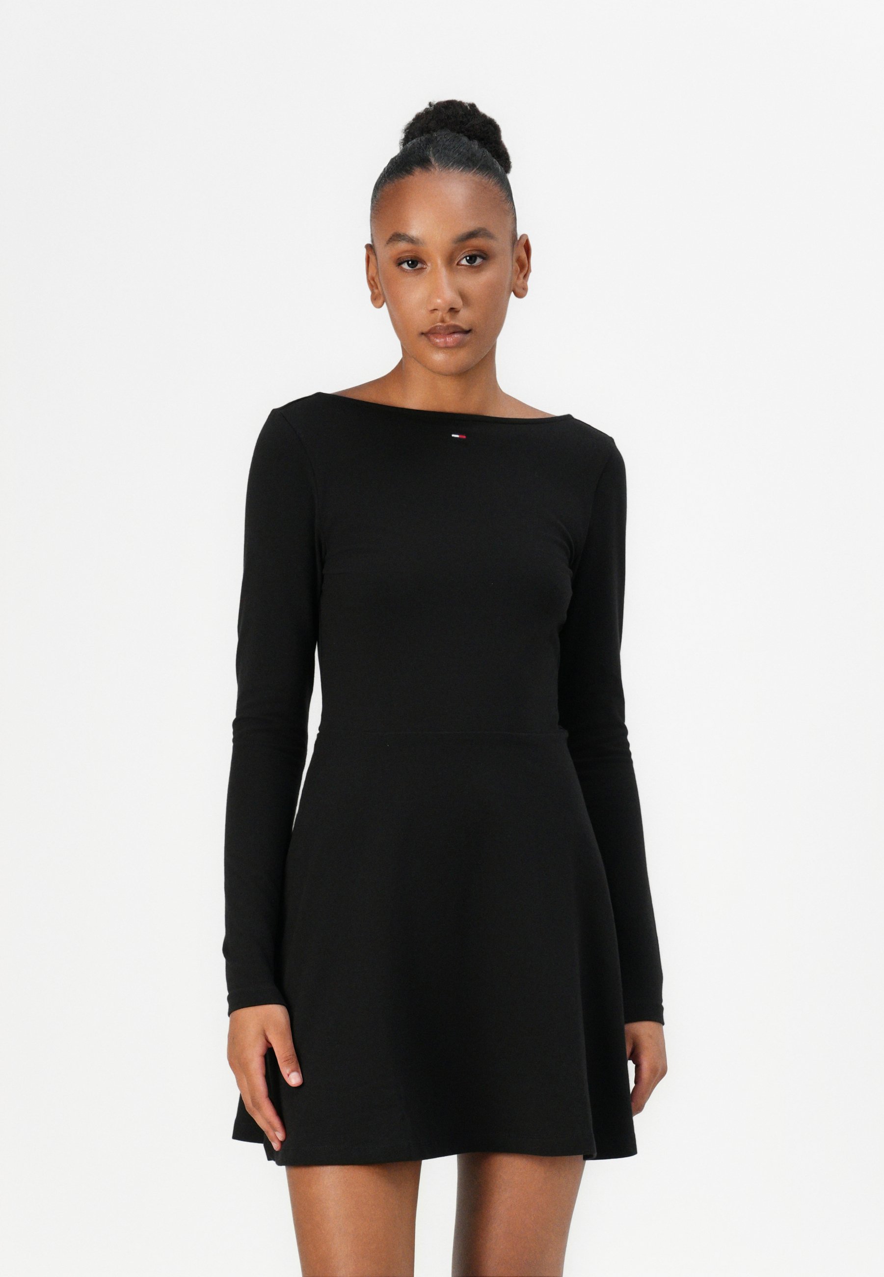 Tommy Jeans ESSENTIAL DRESS - Jersey dress - black - Zalando.co.uk