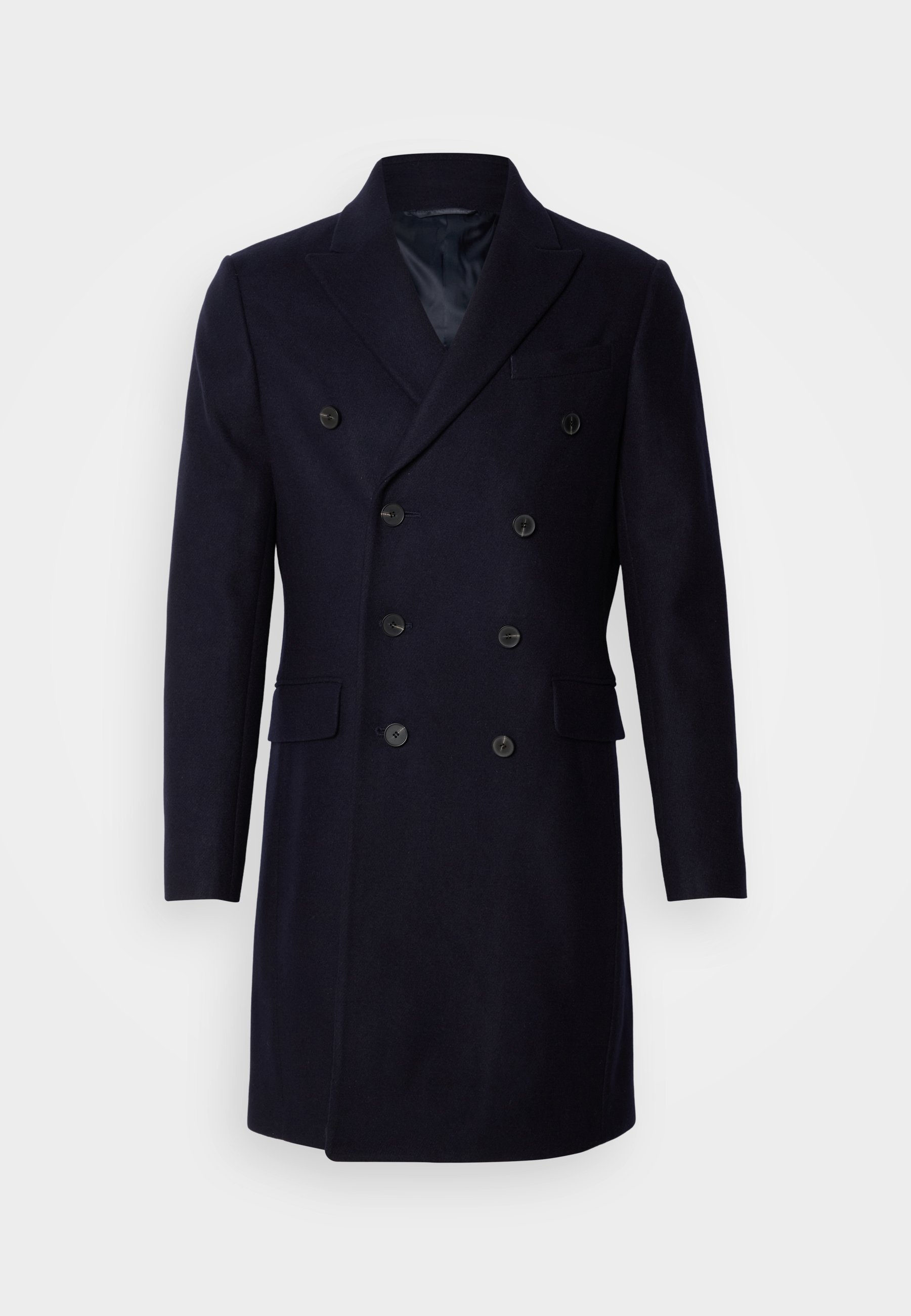 Isaac Dewhirst LONG PEA COAT - Cappotto classico - navy/blu scuro