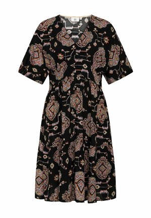 KINE - Denné šaty - print black rose