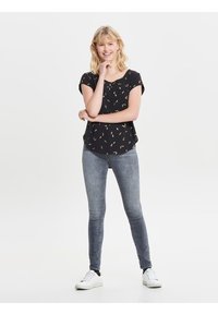 ONLY ONLVIC AOP  - Print T-shirt - black