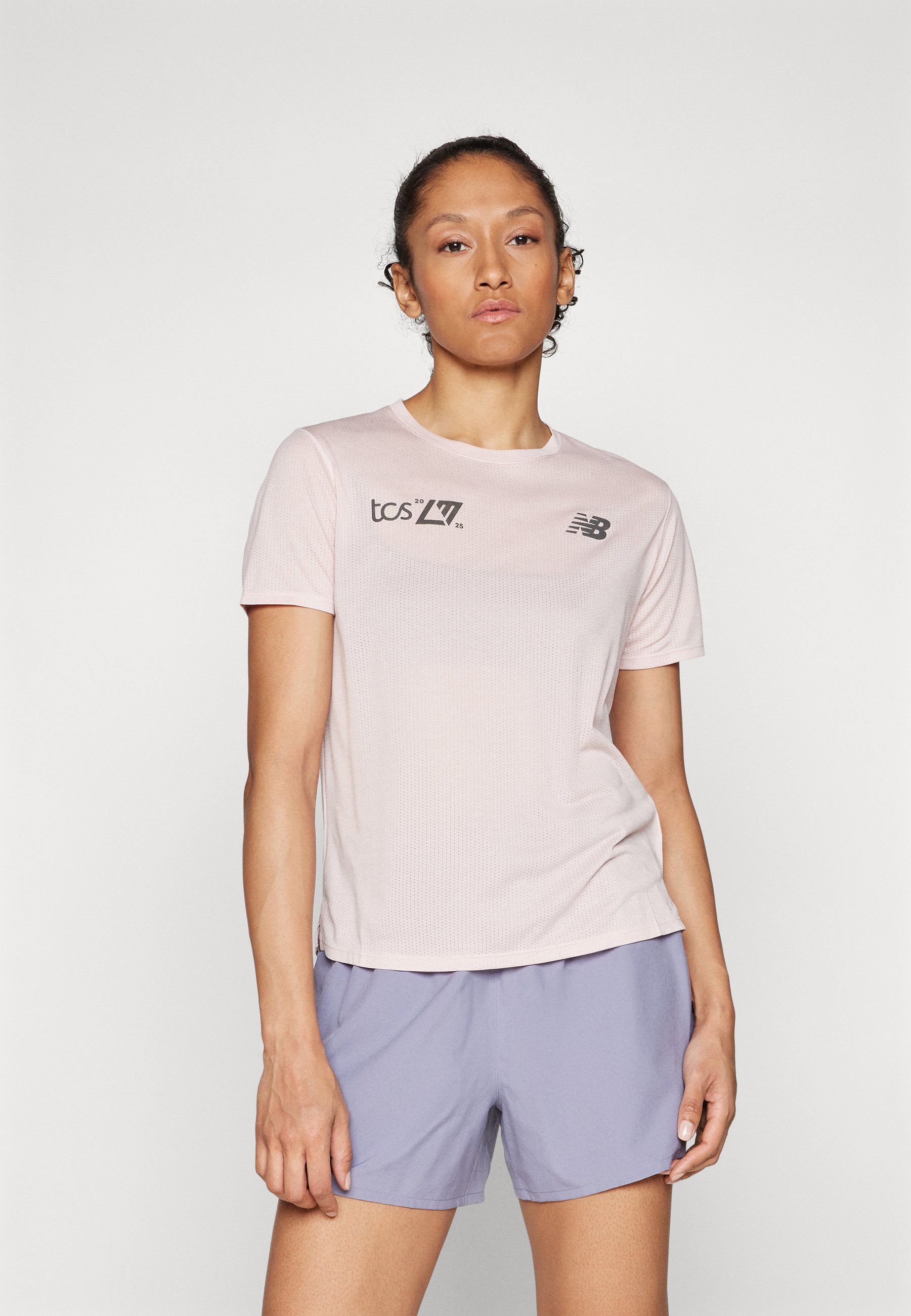 ニューバランス New Balance Athletics Tank レディース シャツ トップス Rose Sugar Heather Women's New Balance New Balance Athletics Tank | Zappos.com