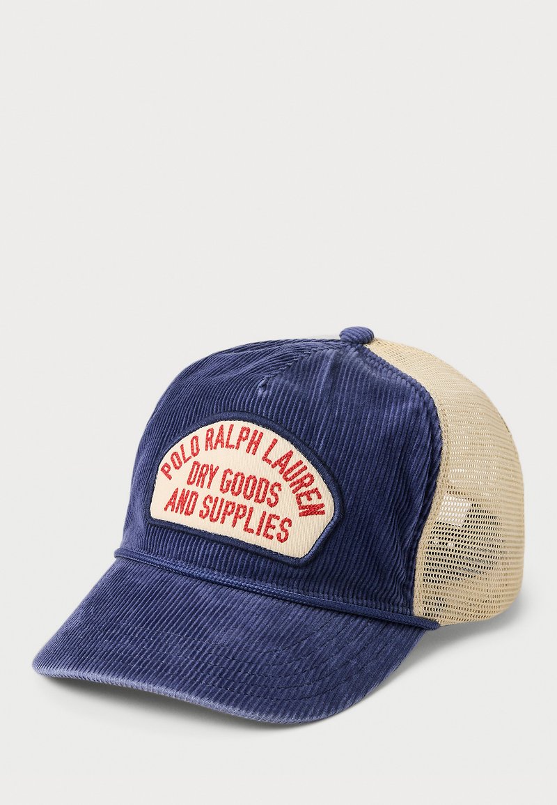 Polo Ralph Lauren LOGO-PATCH CORDUROY TRUCKER CAP UNISEX - Nokkmüts - light navy