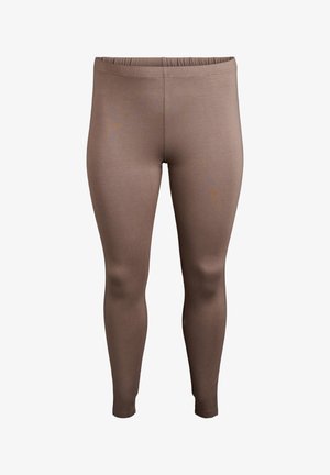 Pruunid venivad retuusid elastse vöökoha, sileda tekstuuri ja lähedase siluetiga. Sobivad igapäevaseks või aktiivseks kasutamiseks.