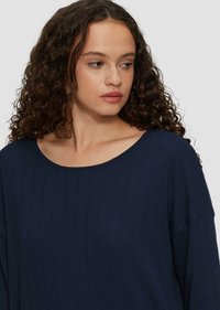 QS Langarmshirt - tiefblau