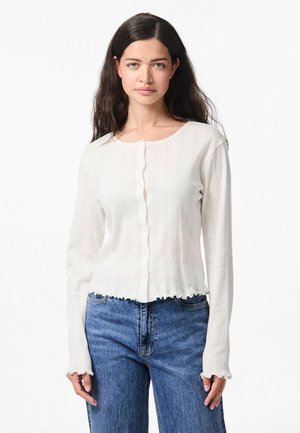 Pieces PCMARIE CARDIGAN - Kardigan - cloud dancer