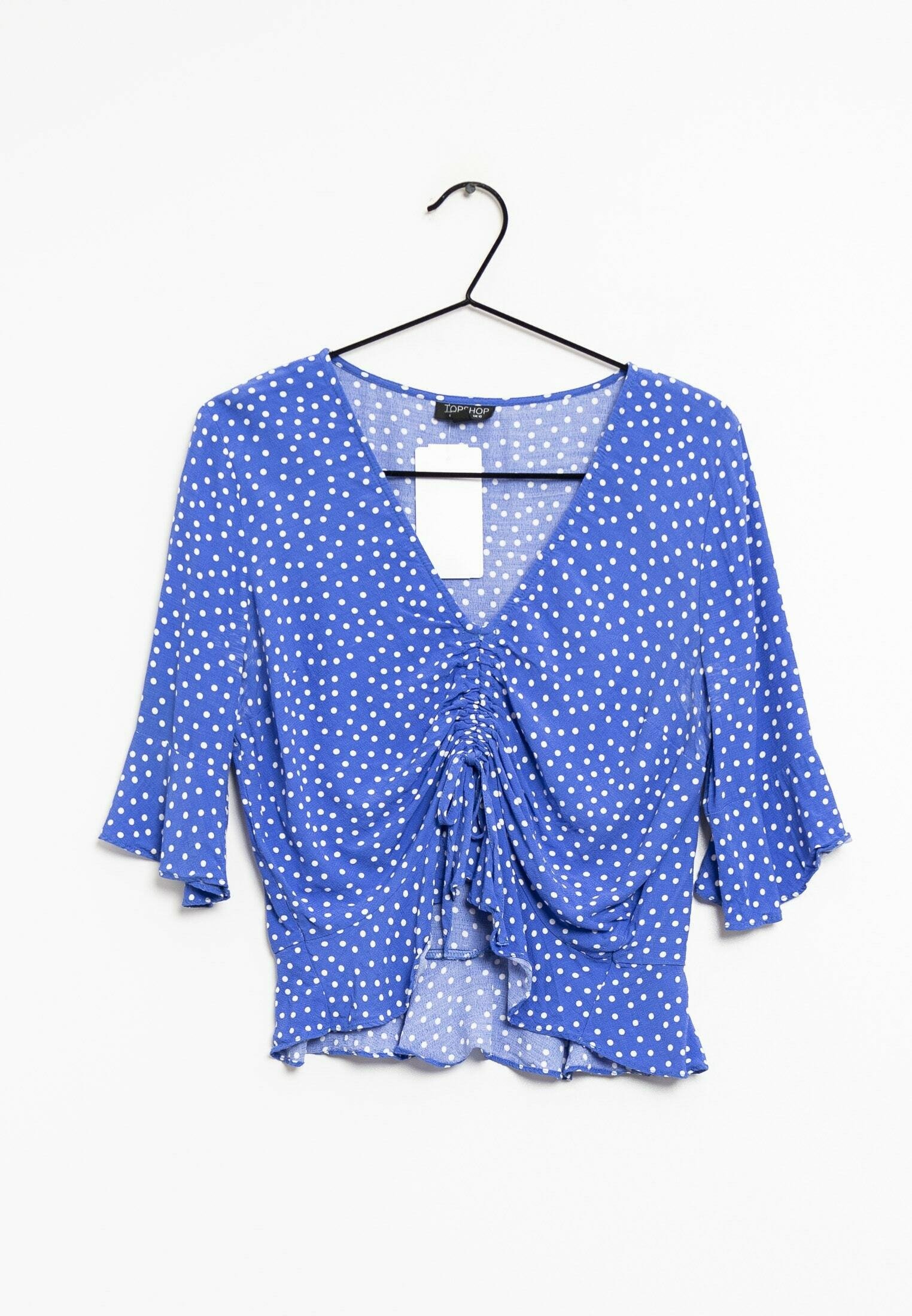 topshop polka dot blouse