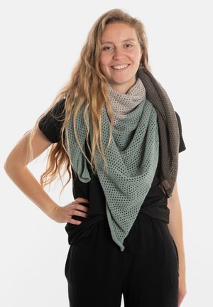 Knit Factory Sjaal - earth green