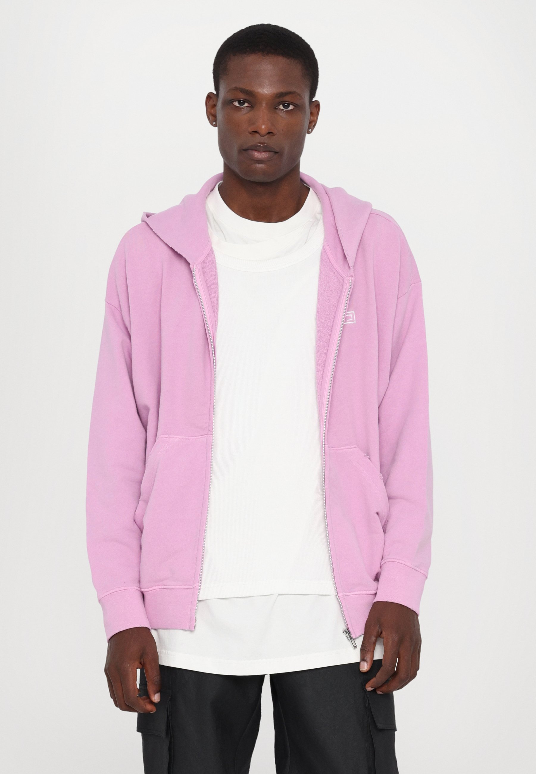 032c ROUTINE ZIP UNISEX - Hoodie - faded pink/light pink - Zalando