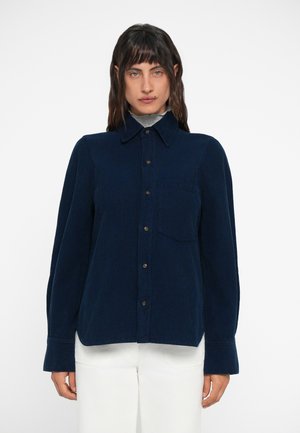 SHIRT - Blúzka so zapínaním na gombíky - indigo garment dye