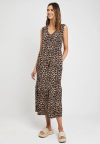 Threadbare BYERS TIERED - Trikoomekko - leopard