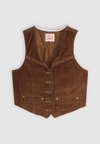 BRAIDED VEST - Bodywarmer - carafe