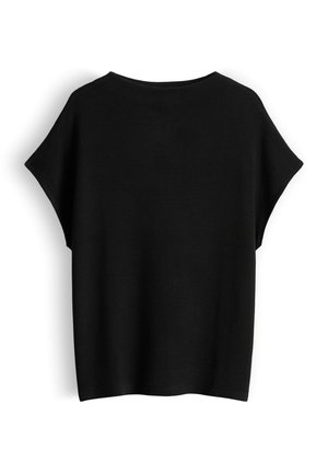 someday., RELAXED RIB STRUCTURE - T-shirt basic - black