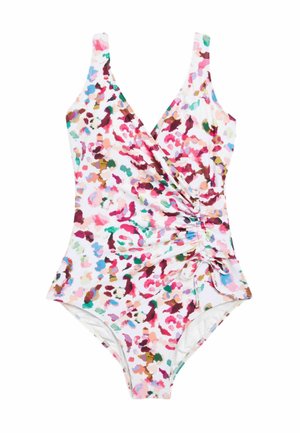 RUCHED SIDE SHAPE ENHANCING  - Maillot de bain - white animal