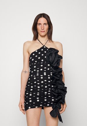 Pinko ATTIVAZIONE ABITO GEORGETTE - Cocktail φόρεμα / Φόρεμα για πάρτι - black/white