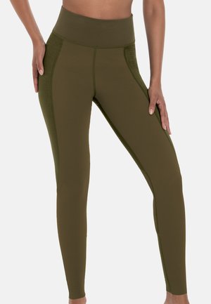 SPORT COMPRESSION - Leggings - Trousers - dark oliv