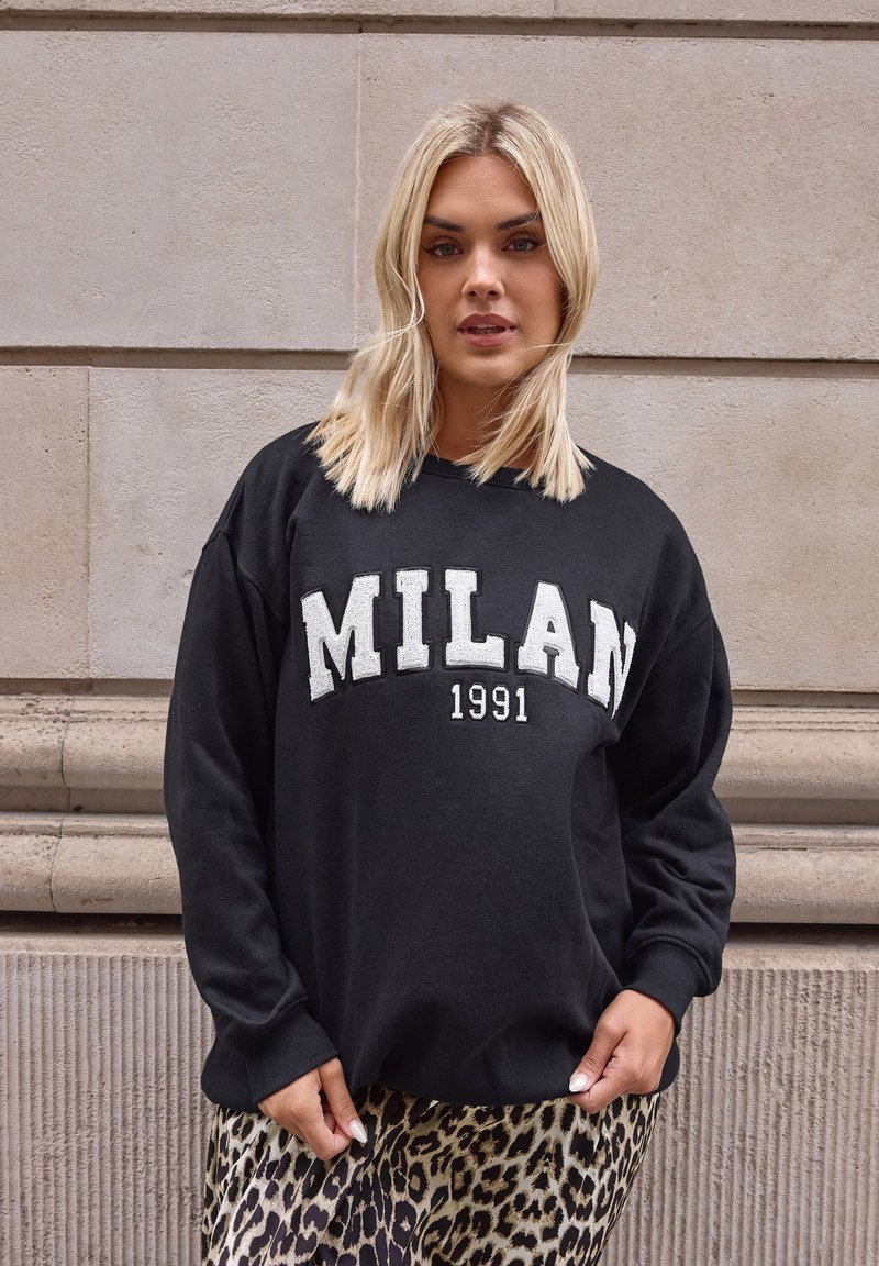 Yours Clothing Sweatshirt black/anthrazit