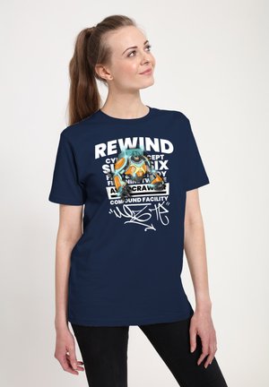 MATT KEELING REWIND - Print T-shirt - navy blue