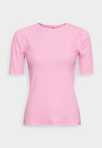 PIECES Pcruka LS T-Neck Top – Maglia Donna A Girocollo, Stretto, A Coste, Slim Fit