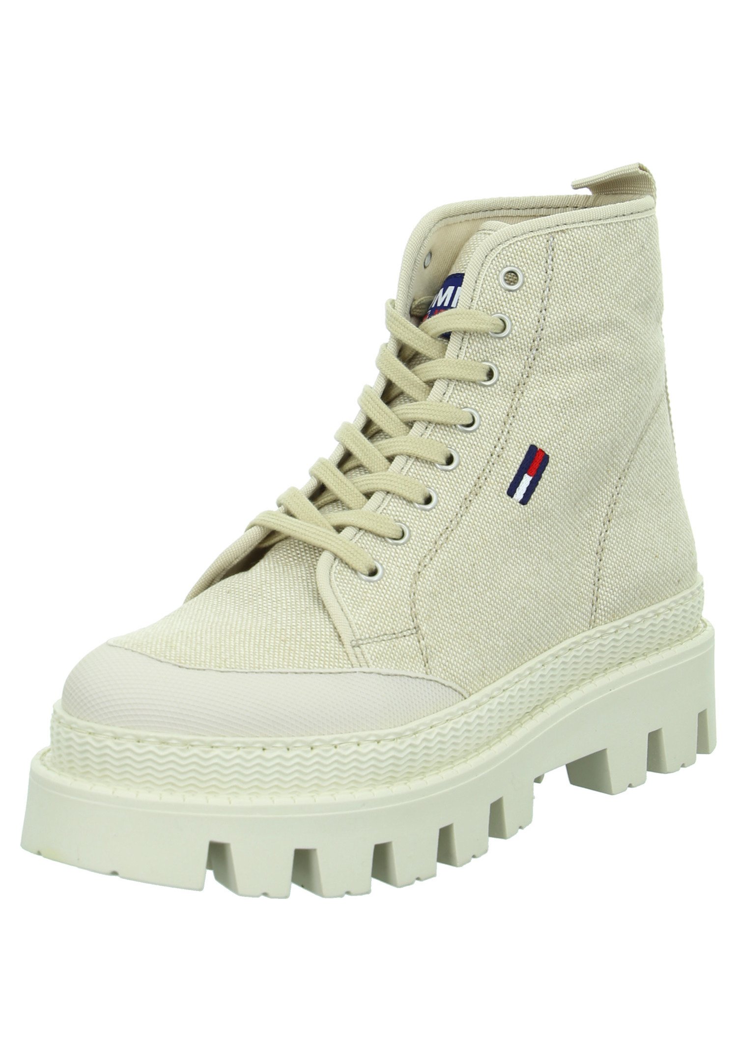 Tommy Hilfiger JEANS FLAT - Veterboots - beige - Zalando.nl
