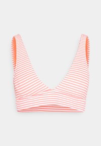 LONGLINE PLUNGE STRIPE CRINKLE - Vrchný diel bikín - tropadelic