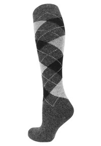 Normani KNEE HIGH ALPACA KARO 3 PACK - Kniestrümpfe - karo dunkel