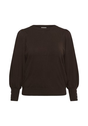 Kaffe Curve, KCLIZZY ROUND NECK BU - Pullover - coffee bean