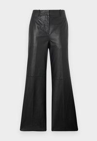 TROUSER - Nahkpüksid - black
