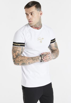 EXPOSED TAPE RAGLAN GYM TEE - T-shirt basic - white