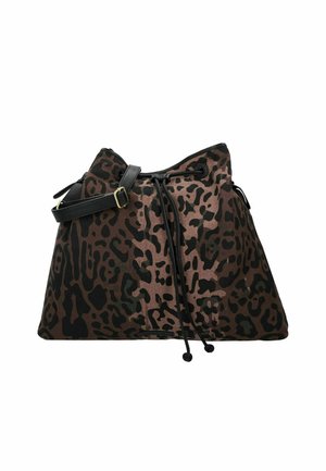 Cabas - lazy leopard- black