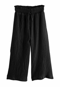 Next RELAXED FIT PRINT  - Trousers - black