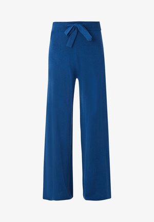 s.Oliver MIT FLARED LEG - Pantalon classique - ozeanblau
