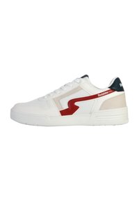 Redskins - À LACETS FINN - Sneakers laag - blanc marine rouge Miniatuurafbeelding 1