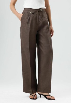 HIGH WAIST - Broek - brown