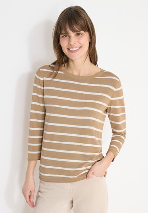 GESTREIFTER - Maglione - beige