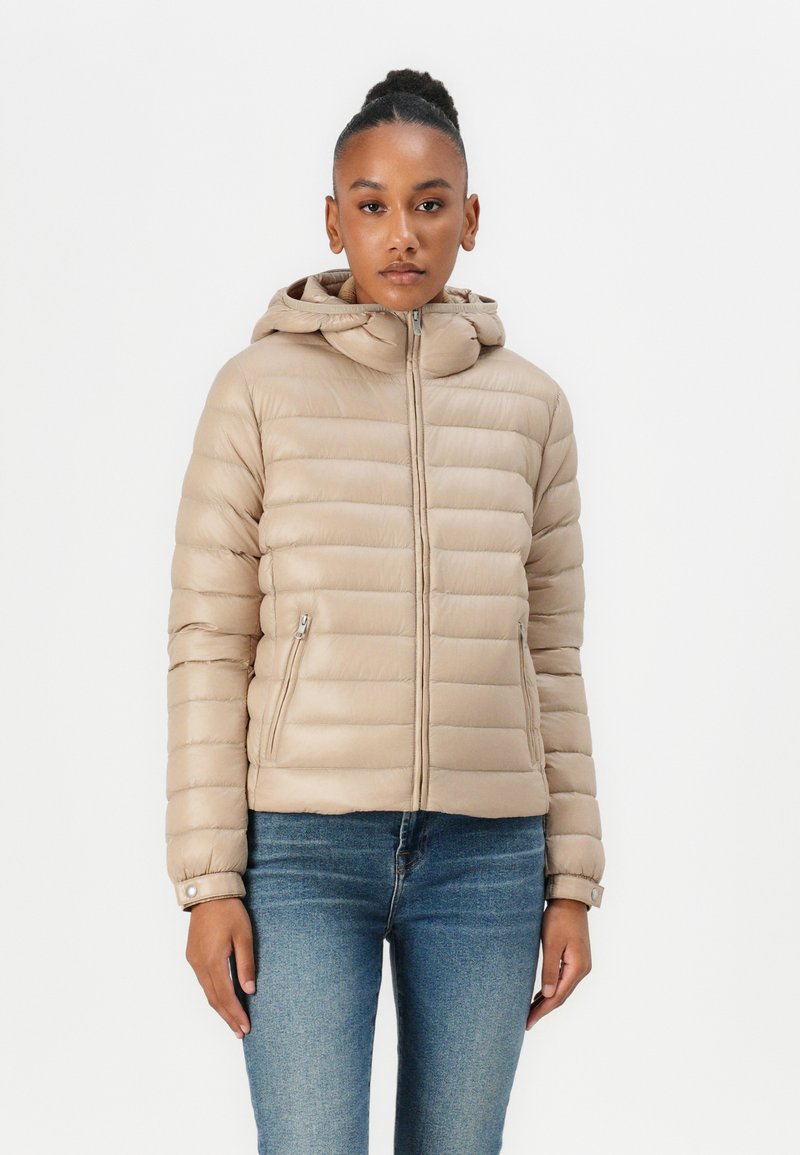 Tommy Hilfiger HOODED JACKET - Down jacket - beige