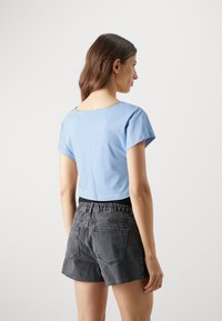 Even&Odd Maternity 2 PACK - T-paita - light blue/black