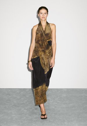 Massimo Dutti Maxi dress - mottled green