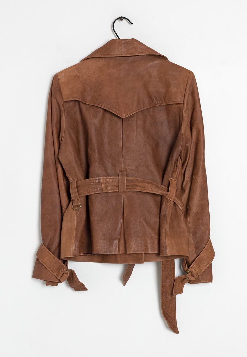 Kookai Faux leather jacket brown (Pre-owned) Zalando